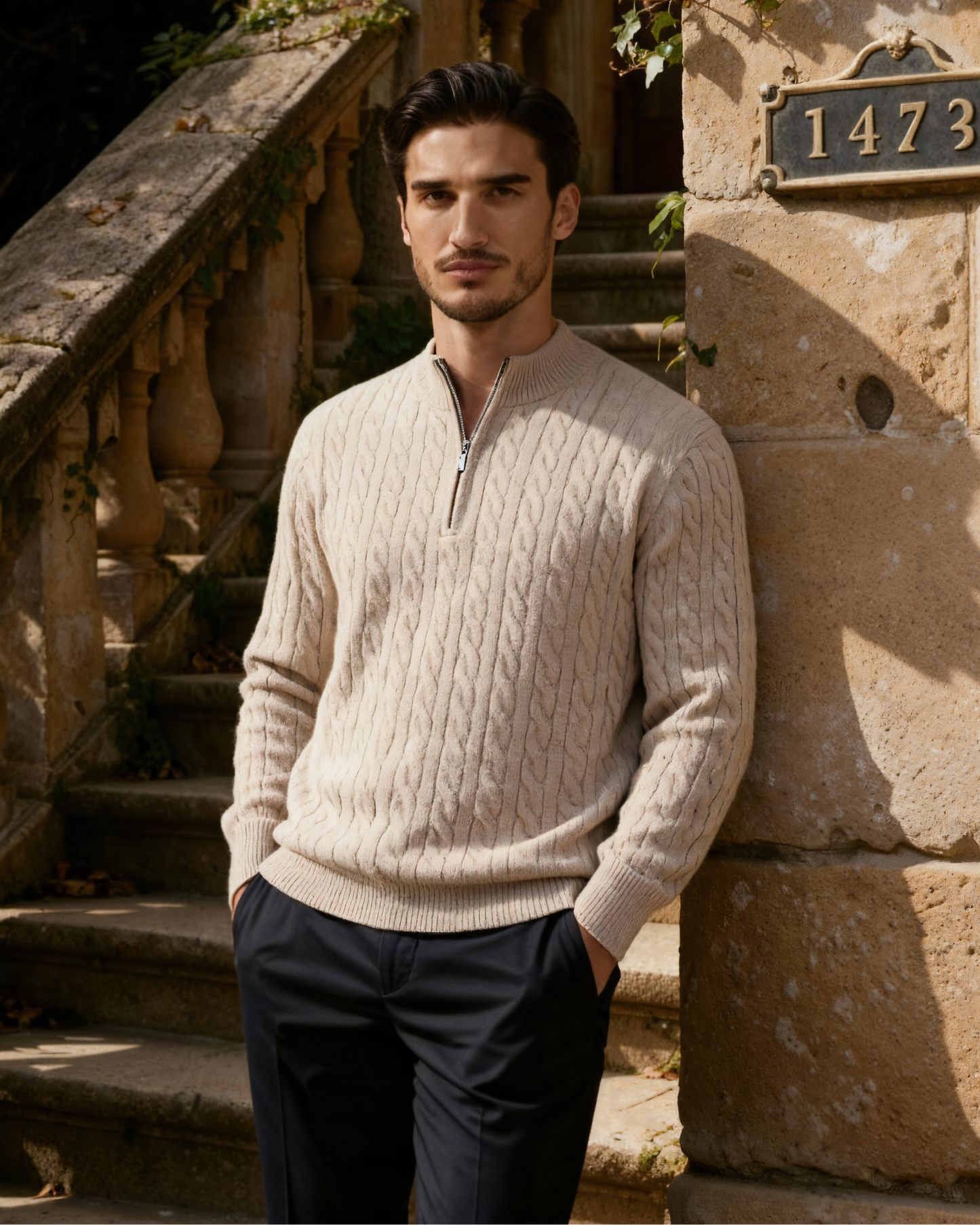 Bordeaux Half-Zip