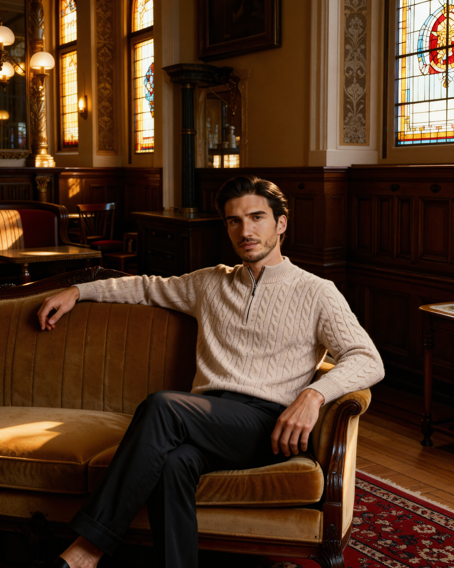 Bordeaux Half-Zip