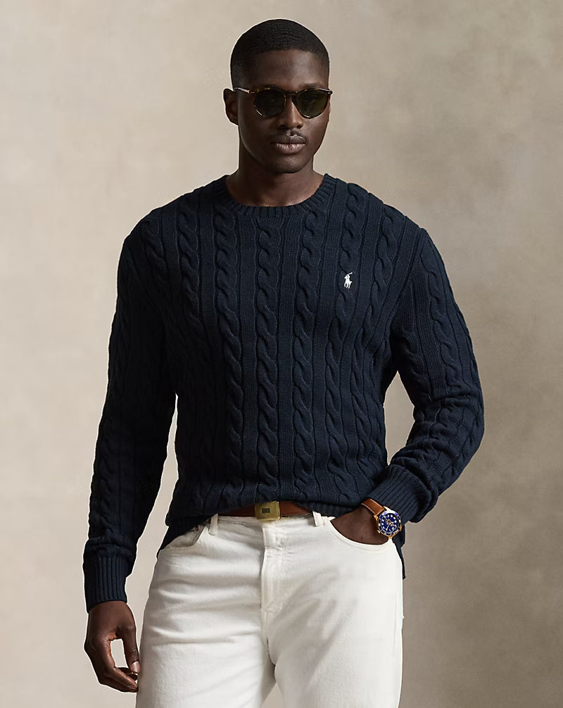 Cable-Knit Cotton Jumper