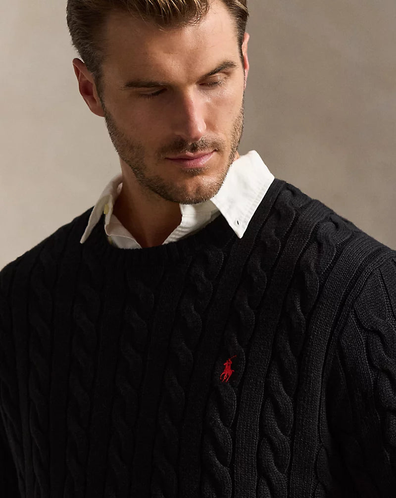 Cable-Knit Cotton Jumper