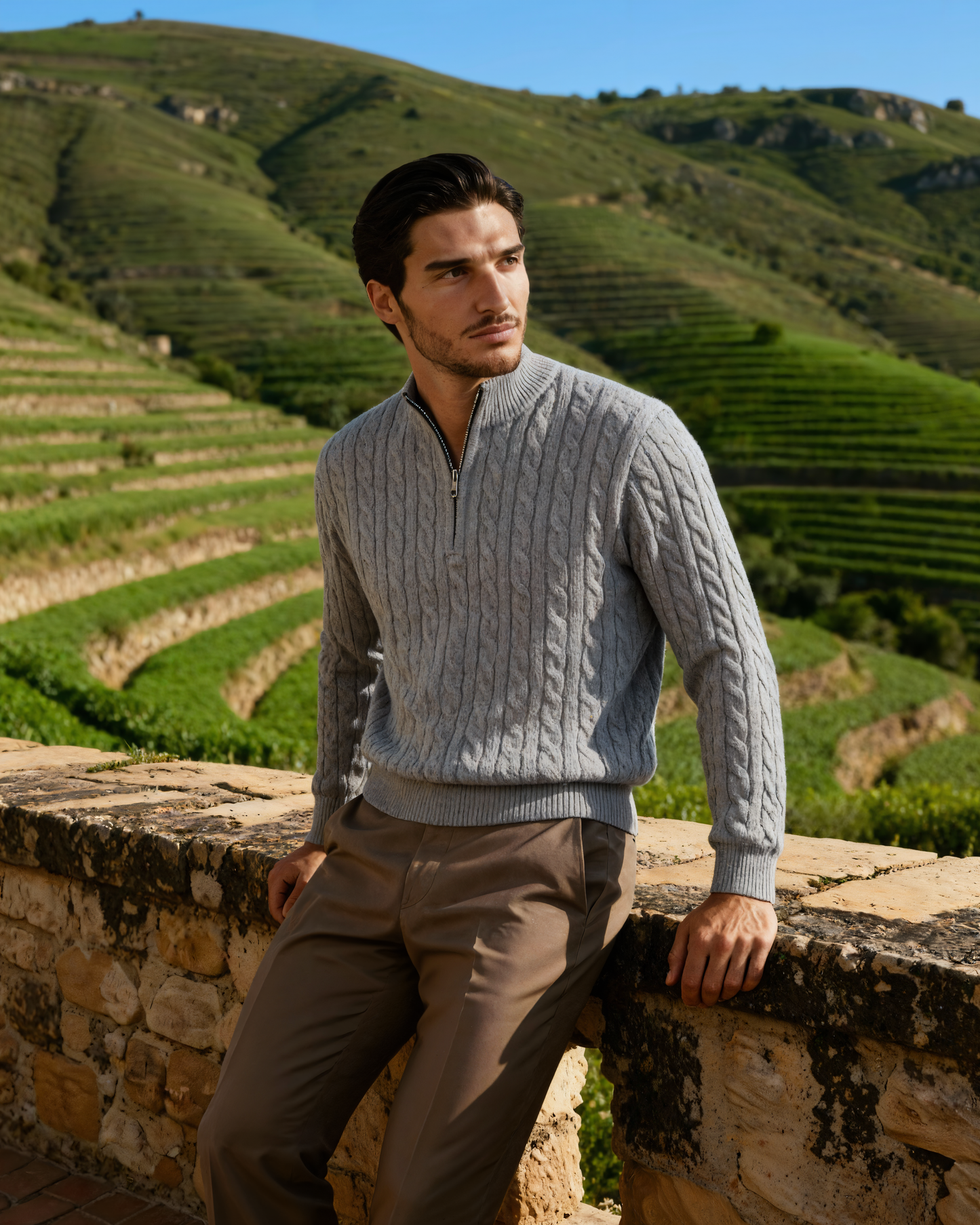 Bordeaux Half-Zip