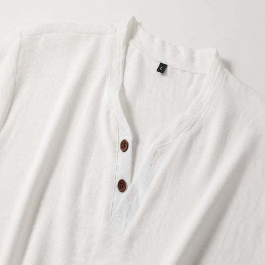 Classic V-Neck Men's Shirt, Stylish and Comfortable