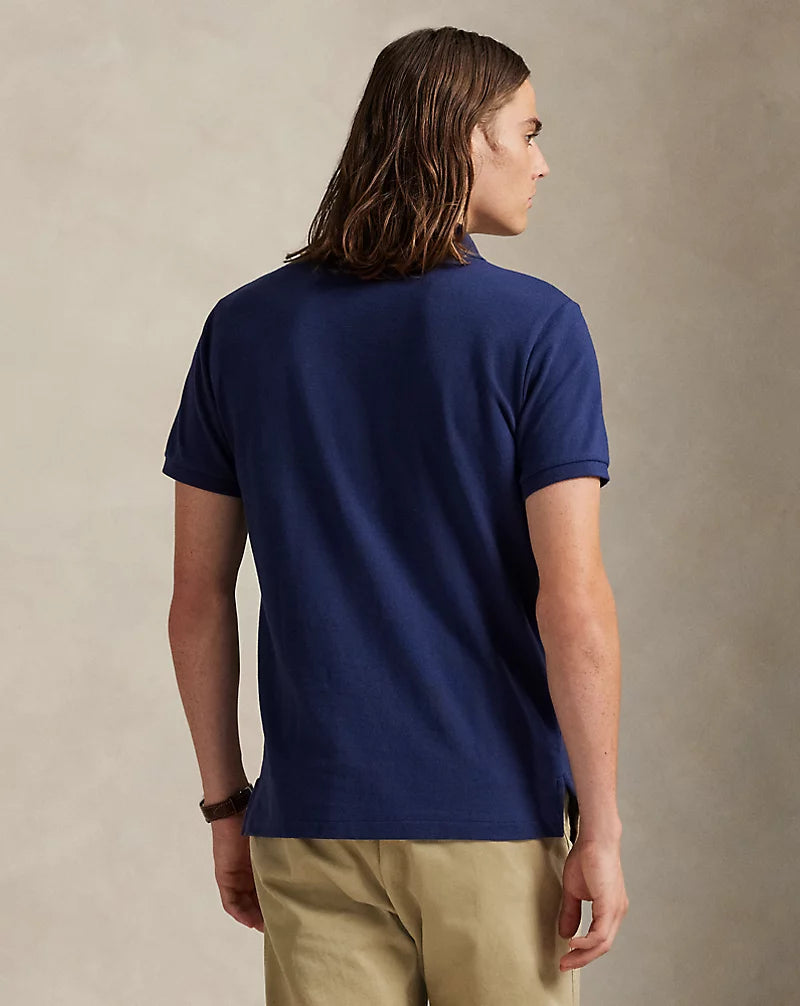Slim Fit Cotton Mesh Polo