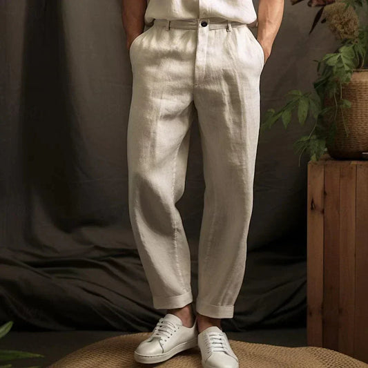 Casual Men's Linen Pants for Summer
