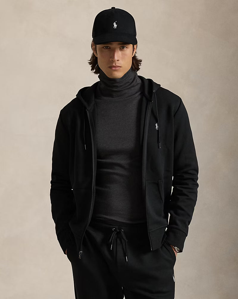 Double-Knit Full-Zip Hoodie — men's hoodies, back view