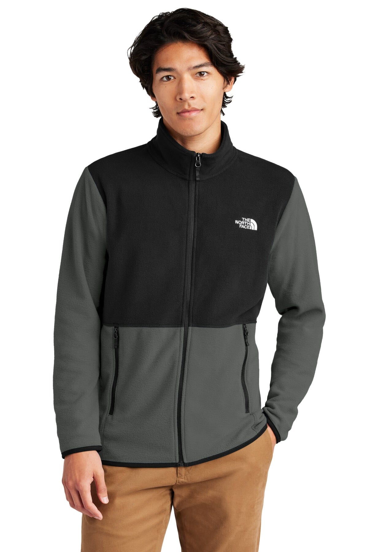 Full-Zip Microfleece Jacket — men's fleece jackets, back view